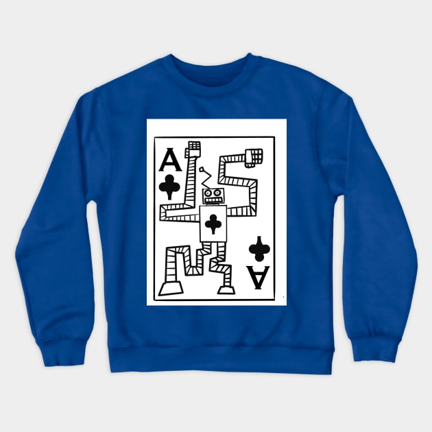 Robot Ace Crewneck Sweatshirt by Soundtrack Alley